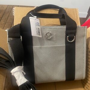 Lululemon Gray/Black Canvas Mini Tote Bag 4.5L